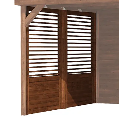 Shutter Zijwand 300 cm