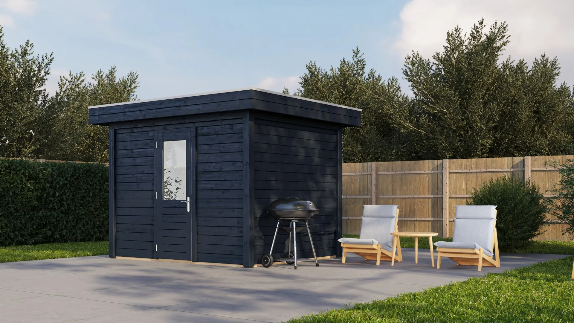 Lugarde Select Modern | Tuinhuis Amsterdam 300 x 250 | Zwart Geolied