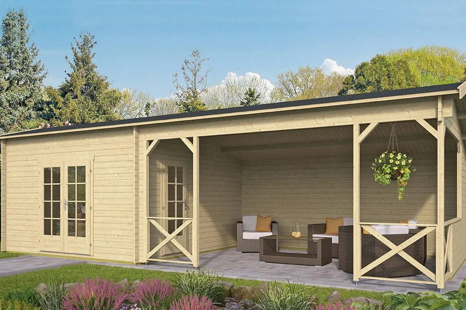 Tuindeco | Mokka Tuinhuis | Onbehandeld