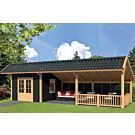 Tuindeco | Overkapping Bergen XL | Type 8 | Zwarte Wanden