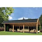 Tuindeco | Overkapping Bergen XL | Type 6 | Zwarte Wanden