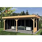 Tuindeco | Overkapping Oslo XL | Type 3 | Zwarte Wanden