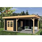 Tuindeco | Overkapping Oslo XL | Type 4 | Zwarte Wanden