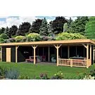 Tuindeco | Overkapping Oslo XL | Type 10 | Zwarte Wanden