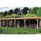 Tuindeco | Overkapping Oslo XL | Type 11 | Zwarte Wanden