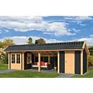 Tuindeco | Overkapping Bergen L | Type 12 | Zwarte Wanden