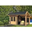 Tuindeco | Overkapping Bergen L | Type 3 | Zwarte Wanden