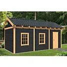 Tuindeco | Overkapping Hamar L | Type 8 | Zwarte Wanden