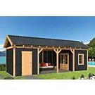 Tuindeco | Overkapping Hamar L | Type 12 | Zwarte Wanden