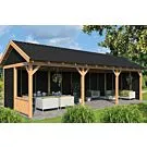 Tuindeco | Overkapping Hamar L | Type 6 | Zwarte Wanden