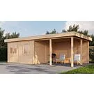 Lugarde Select Modern | Tuinhuis Amstelveen met Veranda Rechts 388 + 400 x 388 | Onbehandeld