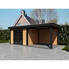 Fonteyn | Tuinhuis Coco met Overkapping 600 x 250 Exclusief