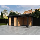 Fonteyn | Tuinhuis Demi met Overkapping 500 x 250 Exclusief