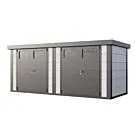 Telluria | Tuinhuis Duo 2721 | Wit-Antraciet