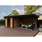 Fonteyn | Tuinhuis Eda met Overkapping 650 x 300 Exclusief