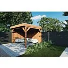 Fonteyn | Overkapping Traditioneel 3750 x 3300 | Onbehandelde Douglas Wanden