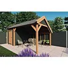 Fonteyn | Kapschuur Traditioneel 5700 x 3400 | Zwart Geïmpregneerde Vuren Wanden