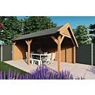 Fonteyn | Kapschuur Traditioneel 6150 x 3400  | Onbehandelde Douglas Wanden