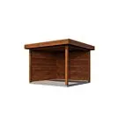 Lugarde Select veranda Almelo 300x300cm - Bruin geolied