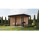 Fonteyn Exclusief Overkapping 388x250cm  - Gebeitst Transparant Eiken / RAL7021