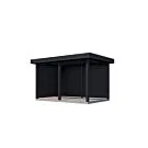 Lugarde Select veranda Dokkum 388x250cm - Zwart geolied