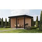 Fonteyn Exclusief Overkapping 388x300cm - Gebeitst Transparant Eiken / RAL7021