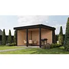 Fonteyn Exclusief Overkapping 388x350cm - Gebeitst Transparant Eiken / RAL7021