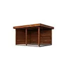 Lugarde Select veranda Egmond 388x350cm - Bruin geolied