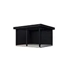 Lugarde Select veranda Egmond 388x350cm - Zwart geolied