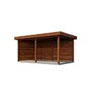 Lugarde Select veranda Montfoort 488x300cm - Bruin geolied