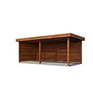 Lugarde Select veranda Assen 588x300cm - Bruin geolied