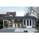 Lugarde | Blokhut met overkapping zadeldak B38
