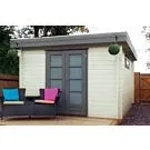 Lugarde | Moderne blokhut met platdak B14