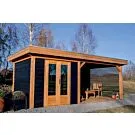 Lugarde | Douglas tuinhuis met overkapping PSD16