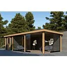 Lugarde | Douglas tuinhuis met overkapping PSD12