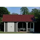 Lugarde | Douglas tuinhuis met overkapping PSD4