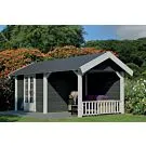 Lugarde | Douglas tuinhuis met overkapping PSD10