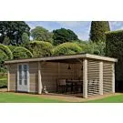 Lugarde | Lariks tuinhuis met overkapping PSL8