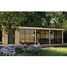 Lugarde | Lariks tuinhuis met overkapping PSL1