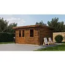 Lugarde Select | Blokhut Winterswijk 400 x 400 | Keteldruk Bruin