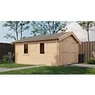 Lugarde Select | Tuinhuis Kesteren met Garagedeur 400 x 500 | Onbehandeld