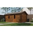 Lugarde Select | Tuinhuis Kesteren met Garagedeur 400 x 500 | Keteldruk Bruin