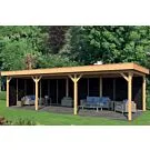 Tuindeco | Overkapping Oslo XL | Type 6 | Zwarte Wanden