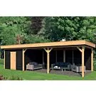 Tuindeco | Overkapping Oslo XL | Type 7 | Zwarte Wanden