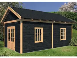 Tuindeco | Overkapping Hamar XL | Type 4 | Zwarte Wanden