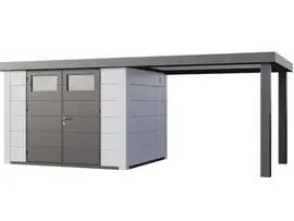 Telluria | Tuinhuis Classico 3024 met Overkapping Open Lounge Large | Rechts | Wit