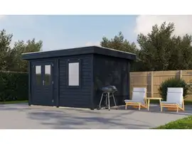 Lugarde Select Modern | Tuinhuis Bodegraven 388 x 300 | Zwart Geolied