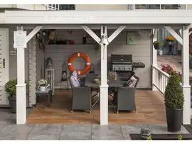 Lugarde | Tuinhuis met overkapping B12