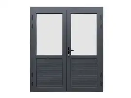 Fonteyn | Aluminium Deur Dubbel | 1/2 Glas
