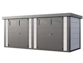 Telluria | Tuinhuis Duo 2721 | Wit-Antraciet